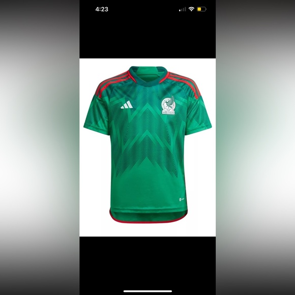 ADIDAS MEXICO 22 HOME JERSEY GREEN COLOR/Kids SIZE LargeHE8848